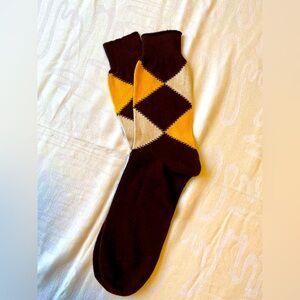 Vintage Argyles Vat Dyed Men’s Combed Cotton Socks size 11